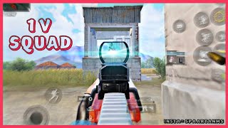 1 v SQUAD🔥|| PUBG MOBILE || ONE MAN ARMY|| SPARTANMS