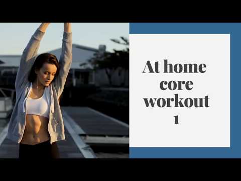 At home core workout - bodyweight only