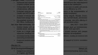 Before and After Job-Winning Resume #shorts #resume #resumeservices