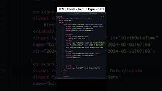 Mastering HTML Input Type: Date with Example - A Step-by-Step Guide! #htmlform #codewithmayur