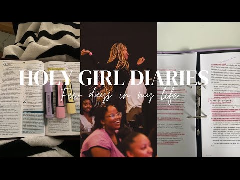 #HolyGirlDiaries: 4 am routine, leading a society, church conference, UCT LLB diaries & more :)