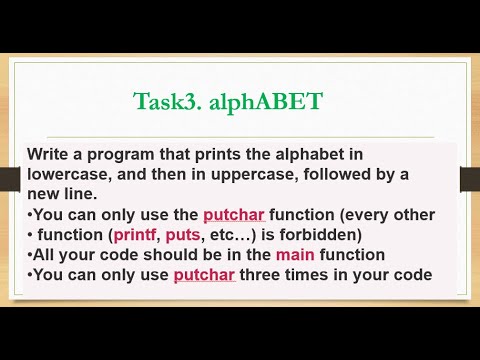 Task 3. alphABET. 0x01. C - Variables, if, else, while. #forloop #whileloop