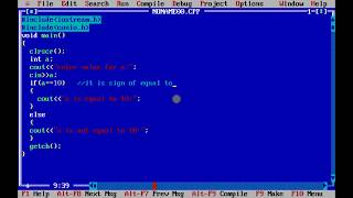 program to demonstrate if-else statement example 1 , check whether number is equal to 10 or not