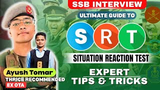 The Ultimate Guide to SRT: Expert Tips & Tricks - by Ayush Sir ( Ex OTA - Thrice Reccomended )