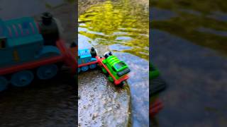 Thomas pushes Percy into river! #thomasandfriends