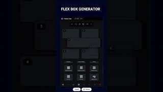 Flex Box Generator #html5 #css #tailwindCSS #coding #frontend #webdesign