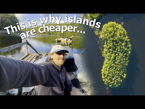 Getting 13,000 LBS of Concrete to Our Island | Building a Log Cabin On Our Island Ep.3