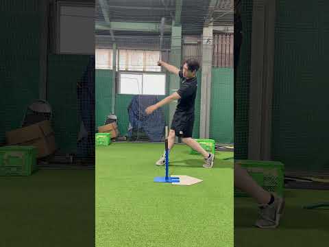 軸を意識したバッティングドリル。　#shorts #野球 #野球部 #バッティング
