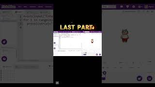 Square pattern with fixed digit #lastpart #pictoblox #coding #python #pythonforkids