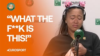 Osaka leaves press conference in tears after French Open first-round exit 💔 | 2025 French Open 🇫🇷