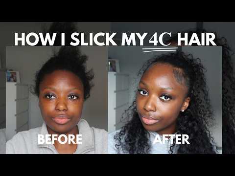 Testing Viral Extreme Hold Gel to Slick My 4C Hair | Everyday Hairstyle for Natural Hair