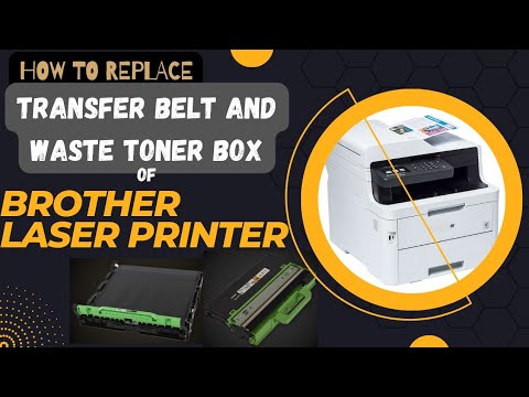 How to replace Brother printer Transfer belt Unit and waste toner box |MFC-L3750 |Laser printer |DIY