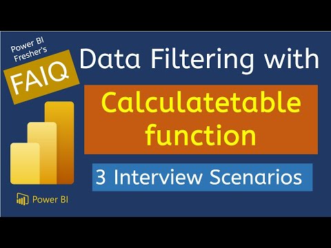 How to Use CALCULATETABLE for Data Filtering | Interview Scenario for Freshers