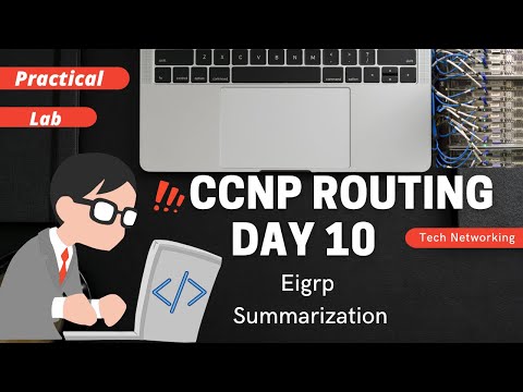 CCNP Day 10 EIGRP Summarization  || Hindi || Tech Networking Shahrukh