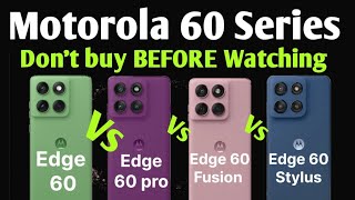 Motorola edge 60 vs Edge 60 PRO vs FUSION vs STYLUS Full comparison Best phone in Low Budget 