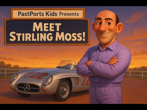 Meet Stirling Moss! 🏎️ | Formula One’s Coolest Hero! | PastPorts Kids Presents!