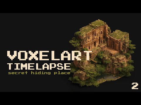 Secret Hiding Place - Voxel Art Timelapse