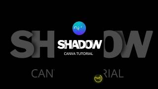 Shadow Text Effect canva tutorial #canva