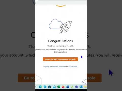 AWS Training: How to create Amazon free tier AWS account -Part 6 #shorts