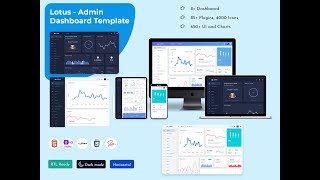 Responsive Admin Dashboard Template Web App – Lotus