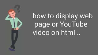 How to display webpage or YouTube video on HTML | @me_code_ant