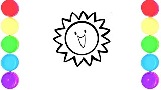 How To Draw Sun Drawing & Coloring For Kids and Toddlers_ Child Art 🌈🎨@MridulArtGallery-s3o