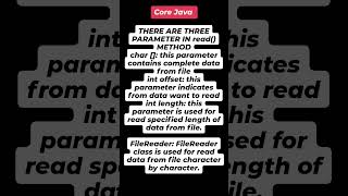 "Understanding the read() Method and FileReader Class in Java | Reading Data from Files | Core Java"