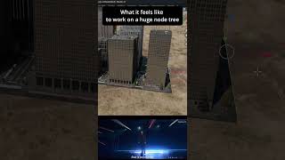 Working on a huge node tree in blender #blender #geometrynodes