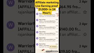 How I made $1,000 in 24 Hours from Affiliate marketing in Telugu #shorts