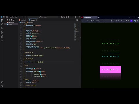 Neon button Animation |CSS | HTML | Anu Programming