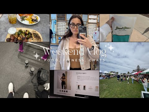 weekend in my life | cozy saturday at home, farmers market + carlsbad shopping haul, gym reset