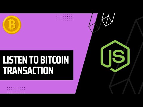 Listening to Bitcoin Transactions with Javascript and Web Socket