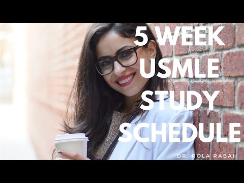 5 Week Intensive Study Strategy Before a Board Exam (USMLE, CBSE, ETC)