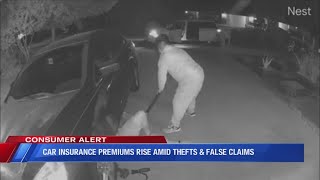 Car insurance premiums rise amid thefts & false claims