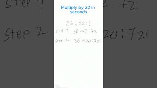 Multiply by 22 INSTANTLY! #maths #mathtricks #mathshorts #greenscreen #mentalmath #quickmath