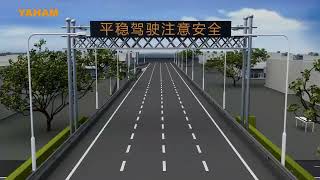 dynamic message sign,YAHAM traffic vms board,highway matrix LED display