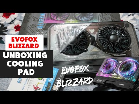 EVOFOX Blizzard 17 Inches with RGB 2 Fan Cooling Pad Unboxing Best Cooling Pad