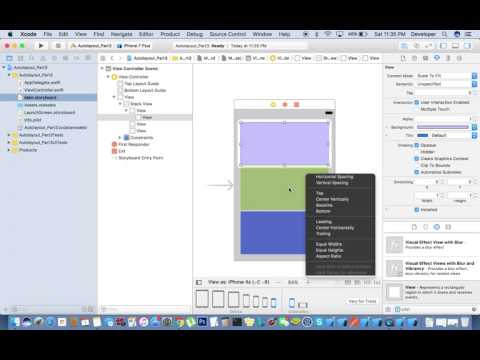 iOS Autolayout Part 3 :  Use Of UIStackView tutorial iOS 10