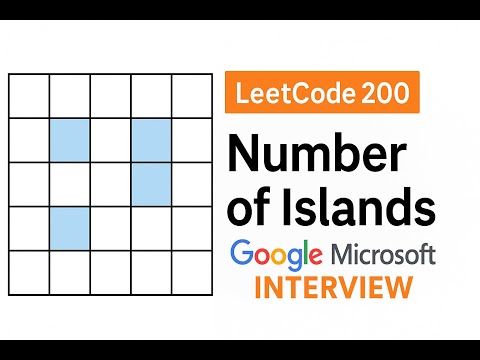 🔥 Leetcode 200 - Number of Islands | DFS & BFS Explained Clearly | Coding Interview Prep