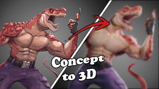 Full Workflow in Character Modeling - 3D Modeling Time lapse