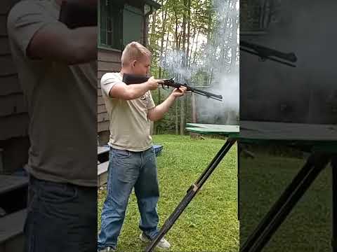 First time shooting a flintlock!🔥 #shorts #guns #shooting