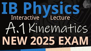 IB Physics A.1 - Kinematics [SL/HL] - Interactive Lecture 2025-2033
