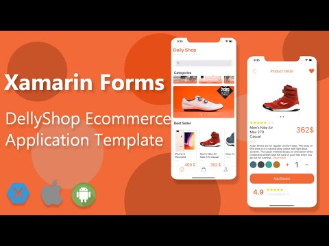 DellyShop Xamarin Forms Template