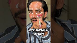 BLUSH PLACEMENT - TWO WAYS 💕 #makeuptips #makeuptutorial #blush