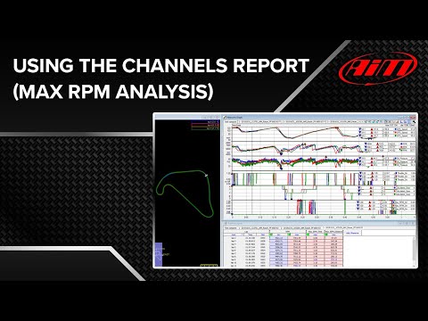 AiM Race Studio Analysis - Max RPM Analysis (using Channels Report)