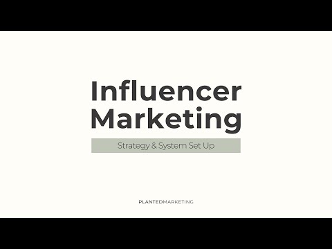 Influencer Marketing Workshop