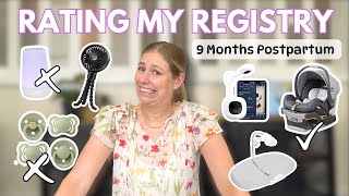 Rating my BABY REGISTRY 9 Months Postpartum: Baby Registry Favorites, Skips, & Must-Haves! | Part 1