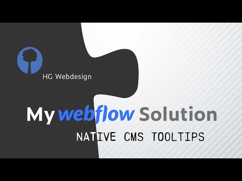 Native cms tooltips in Webflow
