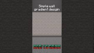 Simple wall gradient design pt.4 #minecraft #minecraftinspiration #minecraftworld #minecraftbuilding