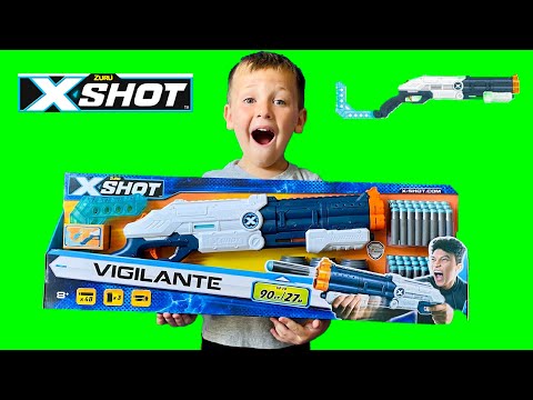 Team Tosh Unboxing ZURU X SHOT VIGILANTE from Target + Target Practice